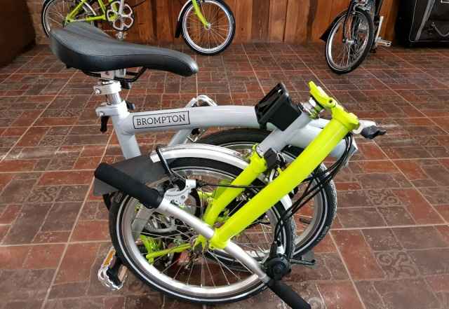 Складной велосипед Brompton MS2L Grey - Lime Green