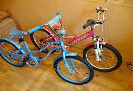 Два детских велосипеда с радиусом колёс 20