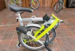 Складной велосипед Brompton MS2L Grey - Lime Green