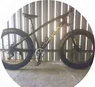 Велосипед FatBike 26'X7 спицы120кг New собранный