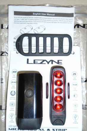 Комплект фонарей Lezyne Micro Drive 400XL Strip