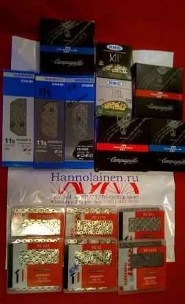 Цепи 10-11sp. Shimano Sram Campa KMC