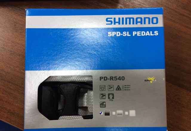 Shimano PD-R540 SPD-SL педали шоссейные с шипами