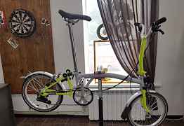 Складной велосипед Brompton H3R Grey/Lime Green