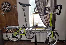 Складной велосипед Brompton P6R Grey/Lime Green