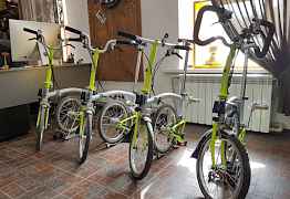 Складной велосипед Brompton P6R Grey/Lime Green