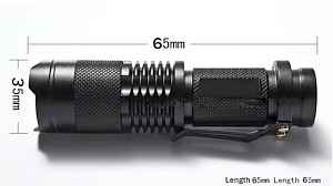 Фонарик 7W cree КУ5 LED 600LM мини Zoomable