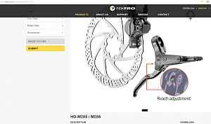 Гидравлический тормоз Tektro HD-M285 перед и зад