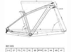 Рама карбон 19" 29er (новая, китай)