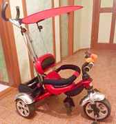 Велосипед Смарт Trike 1-4 лет с ручкой управлени