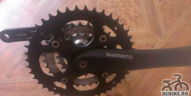 Shimano каретка с шатунами