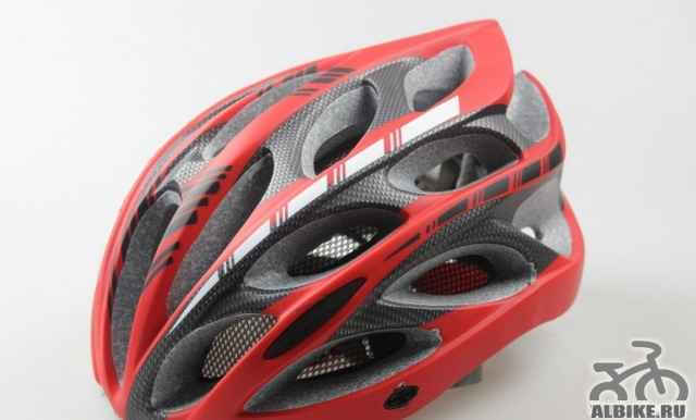 Велошлем, Шлем велосипедный, красный, 59-64, новый