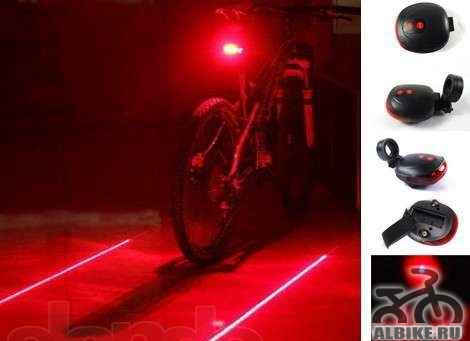 Лазерный задний фонарь для велосипеда, новый