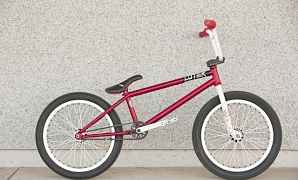 BMX красный, с тормозами