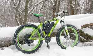 Велосипед fatbike с электродвигателем новый