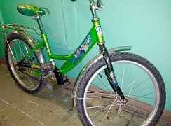 Велосипед детский зеленый Россия