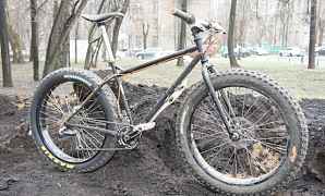 Фэтбайк (Fatbike) Surly Pugsley, 18", чёрный