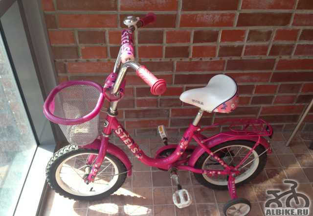 Велосипед детский розовый стелс