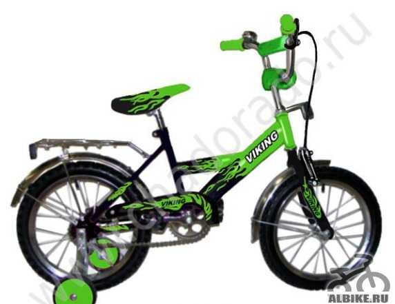 Детский велосипед "14. Зеленый. б/у 2700 торг