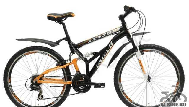 Велосипед Stark Инди FS HD Блэк-Orange (Новый)