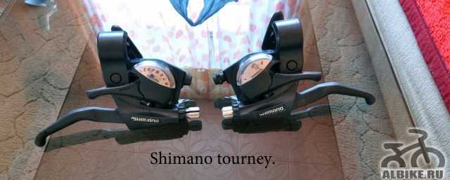 Shimano tourney (Манетки+ тормоз)