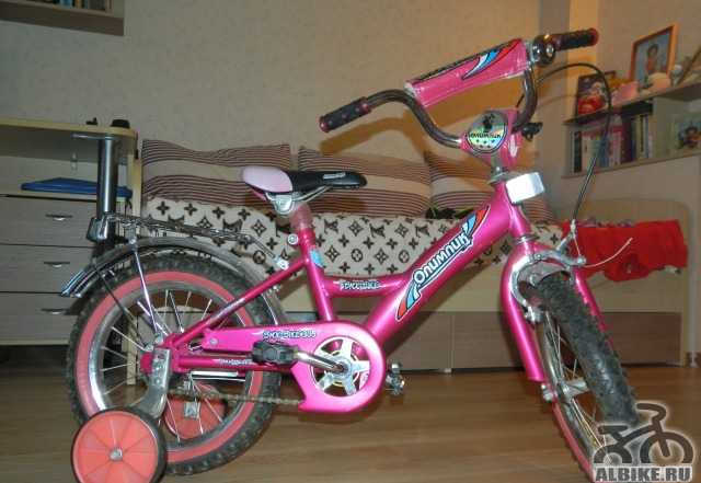 Продам детский велосипед д/девочки от 3-х до 7 лет