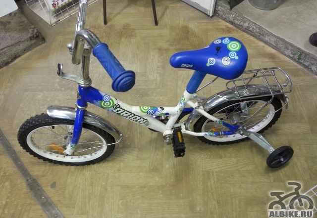 Детский велосипед орион с боковыми колёсами