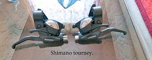 Shimano tourney (Манетки+ тормоз)