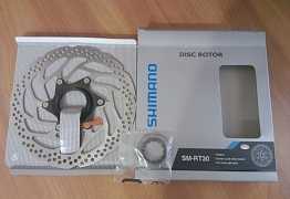 Ротор диск торм, Shimano, SM-RT30, 160мм, C. Lock