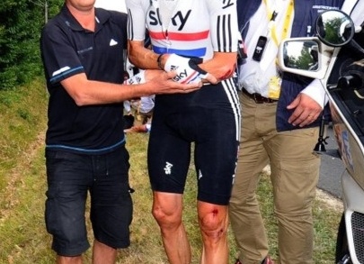 Хушовд сломал ключицу в столконовении с маленькой девочкой